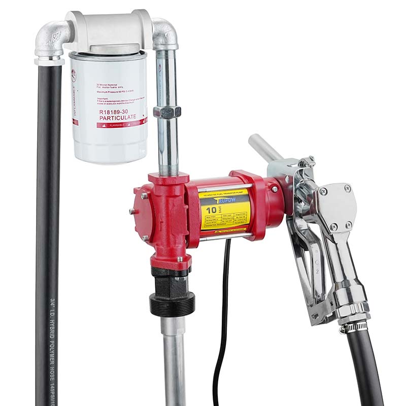 12V bränsleöverföringspumpsats för bensin med munstycke